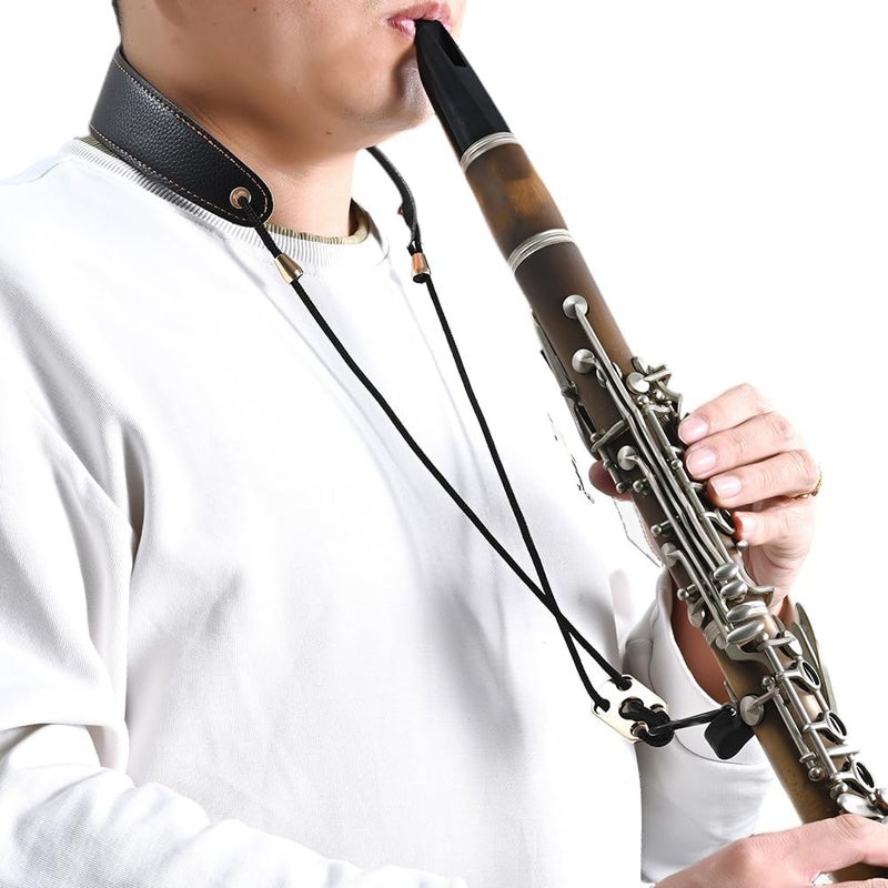 Dowite Adjustable Clarinet Neck Strap – Ergonomic Design Relieves Hand Tension, Soft Padded Support for Bb & A Clarinets - Image 1